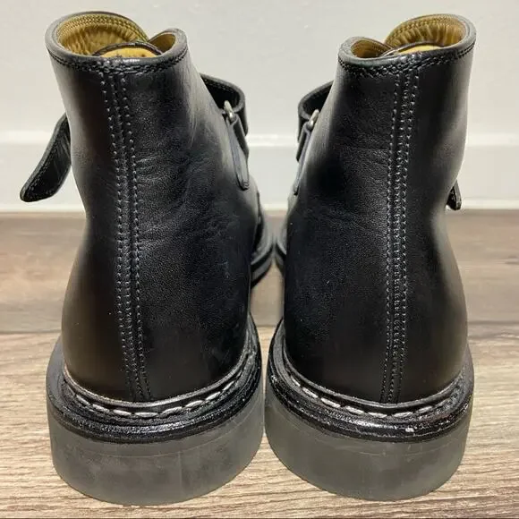 Heschung Chêne Boots Chelsea Calf Leather Munk Strap Black Anilcalf Basalte 7